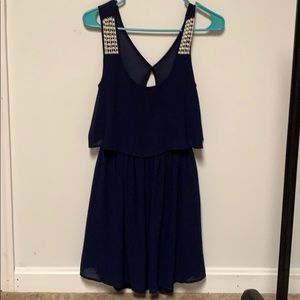 Dark blue dress
